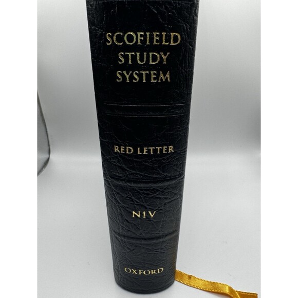 Holy Bible Scofield Study System NIV Red Letter Thumb Index Oxford Press 2004 - Picture 3 of 14